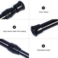 thumbnail image 4 of Hlonkad Tringles de Rideau de Douche Réglables - 2 Pack Noir, 4 of 7