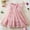 Pink, variant on Wavsuf Girls Dresses Special Occasion Formal Crew Neck Ruffled Nets Bow Lace Tulle Beige Princess Dress Size 2-3 Years