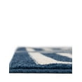 thumbnail image 6 of Unique Loom Athens Collection Area Rug - Greek Key (8' Square Navy Blue/Beige), 6 of 7
