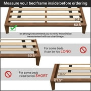 Continental Sleep, 0.75” Horizontal Mattress Support Wooden Slats, Twin