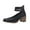 Black, variant on Mostsola Heels for Women Closed Toe Dress Shoes Ankle Strap Zipper Block Heeled Pumps Shoes