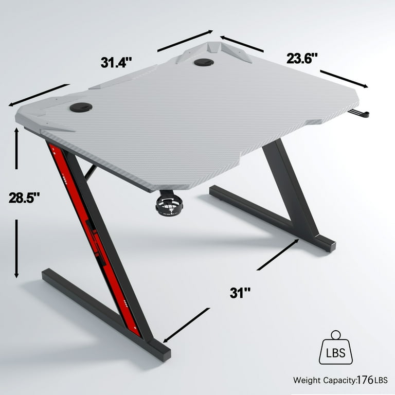 KUUM Table W1200 × D600 - メラミン/Gray Amazon.com: Homall Gaming Desk Computer Desk with Carbon