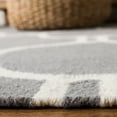 thumbnail image 2 of SAFAVIEH Dhurries Sloane Geometric Area Rug, Grey/Ivory, 3' x 5', 2 of 5