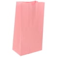 thumbnail image 2 of JAM Paper Kraft Lunch Bags, 5 x 9.75 x 3, Baby Pink, 500/Box, Medium, 2 of 2