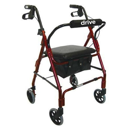 Go Lite Deluxe Rollator Walker -Color:Blue