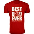 thumbnail image 1 of Men Best Football Dad Ever T-Shirt, 1 of 2