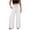 White, variant on Tqcoqu Linen Pants for Women Casual Summer Drawstring Elastic Waist Trousers Pockets Petite Fashion Straight Pants Lounge,Army Green Women's S-XXL