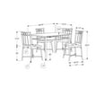 thumbnail image 3 of Monarch Specialties Dining Table Set, 5pcs Set, Small, 40" Rectangular, Kitchen, White Marble Look Laminate, Black Metal, Contemporary, Modern, 3 of 9