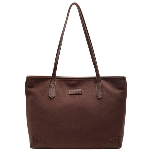 Bolso Gamuza Con Asa Superior Mano para Mujer Compras Retro Sintética
