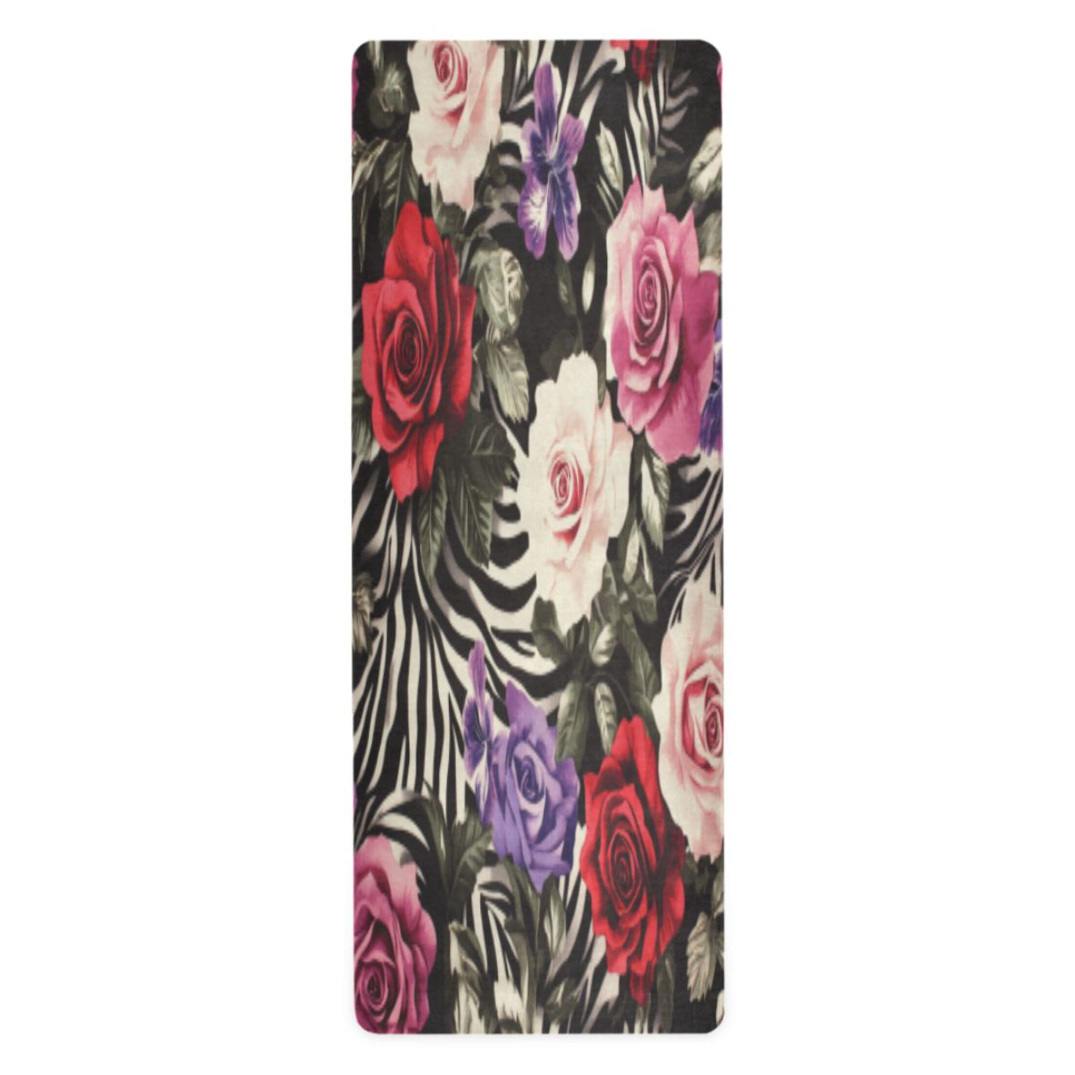 BZSMCE Yoga Mat Women Fitness Mat Royal Rose Harmony Pattern