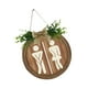 thumbnail image 3 of Placa de letrero de baño , decoración rústica de pared, divertido letrero decorativo de madera para mujer y hombre, letrero de baño para, 3 of 9