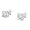 thumbnail image 4 of Sterling-Silver 1/2ct TDW Diamond Square Stud Earring (I-J, I2-I3), 4 of 7