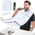 thumbnail image 1 of IALTMEI Babero para Barba Delantal para Barba Antiadherente Receptor de Recorte de Barba Impermeable Receptor de Barba Transpirable para Afeitar Accesorios de Barba Premium para Hombres Regalos para H, 1 of 7