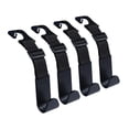 thumbnail image 2 of 4 ganchos para reposacabezas de coche, colgadores de almacenamiento, accesorios automotrices portátiles, fáciles de usar. Negro, 2 of 8