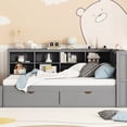 thumbnail image 2 of Wooden Daybed with USB Charging and Storage Shelf - Convenient and Stylish for Bedroom, 2 of 2