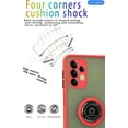 thumbnail image 3 of is specially designed for Samsung Galaxy A32(5G) Anti-Scratches,anti-fingerprint, built-in 360° rotating ring bracket solid and durable magnetic car phone case, suitable for 6.5inches Women-Red, 3 of 12