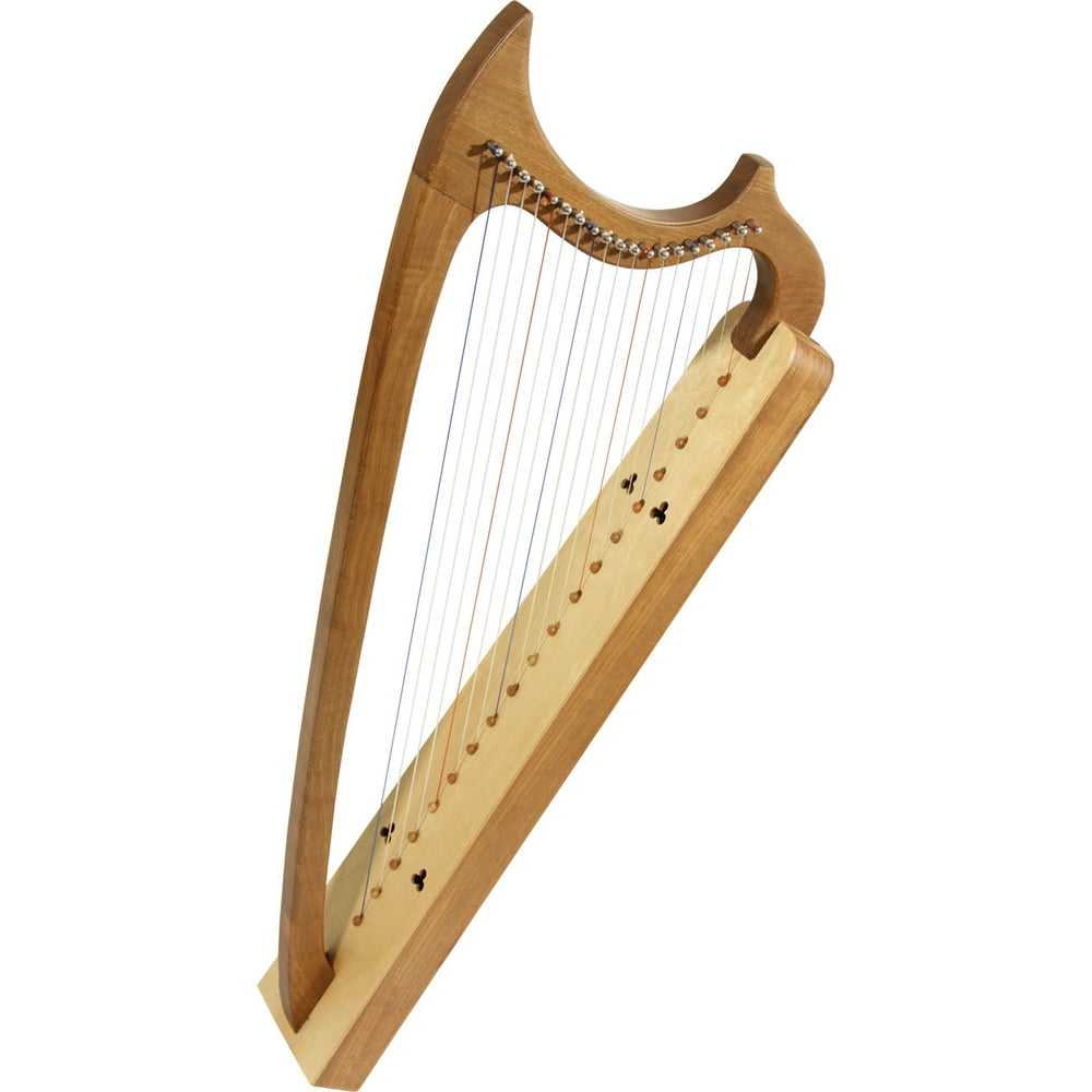 EMS 19-String Gothic Harp - Solid Walnut - Walmart.com - Walmart.com