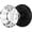 Clear/Black, variant on Balin Designs Crystal Door Knob with Lock, Glass Door Knobs Interior Privacy/Passage Set, Vintage Decorative Antique Style Handle for Bedroom, Bathroom, Closet (Gold, Passage Function - 1 Pack)