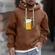 thumbnail image 1 of Sudadera con capucha para hombre, estilo casual, con cuello redondo, estampado, manga larga, blusa de poliéster, 1 of 5