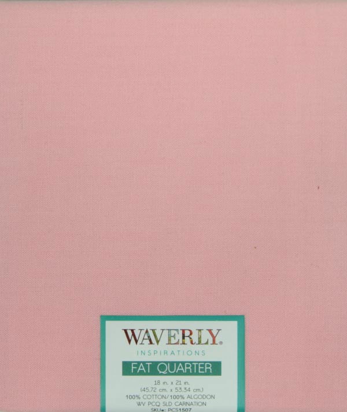 (4 pack) Waverly Inspirations Cotton Fat Quarter Carnation Print 100% Cotton Fabric, 1 Each