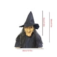 thumbnail image 3 of Venta urgente Halloween Long Hair Ghost Face Mask Horror Witch Mask Scary Latex Head With Hat Dance Performance PropsPopulares ¡NUEVO!, 3 of 3