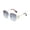 Light blue, variant on Miorin Under $5 Sun Glasses UV Protection Retro Fashion 90s Small Square Shades Vintage Y2K White Frame Clear Lens Sunglasses