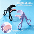 thumbnail image 6 of RAGUPEL 2026 New 2Pcs Eyelash Curler Plastic Rimless Curly Tooth Comb Eye Lash Curler Wide-Angle Curvature Clip It and It Will Become Warped for Daily Use Travel Combination 24, 6 of 7