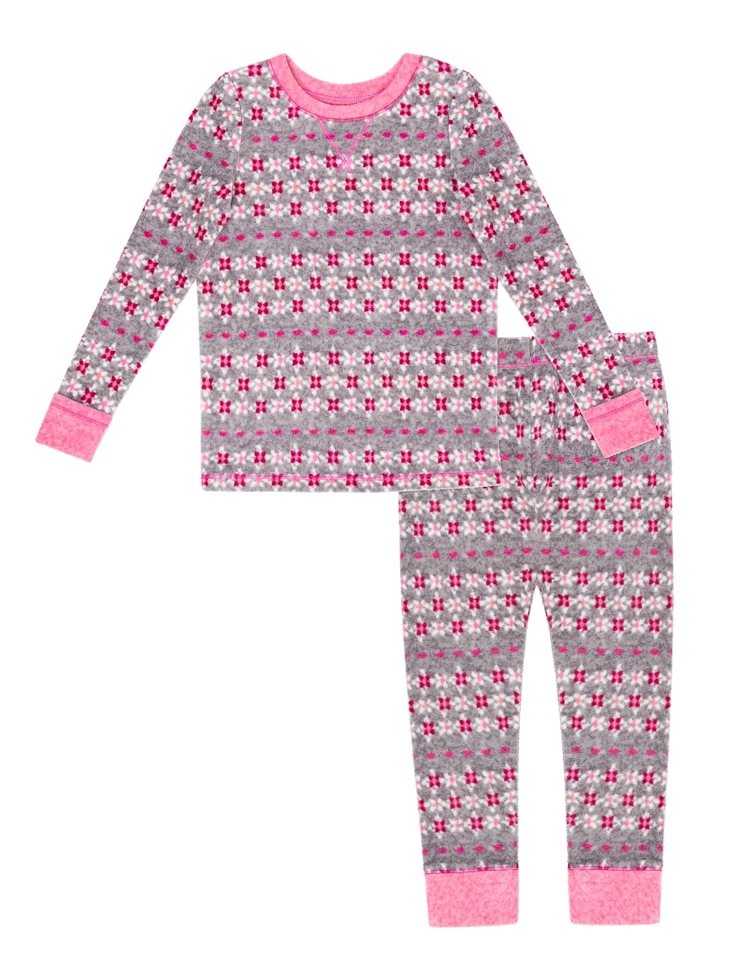 Hello Kitty Big Girls All Over Hearts 3-Piece Pajama Set