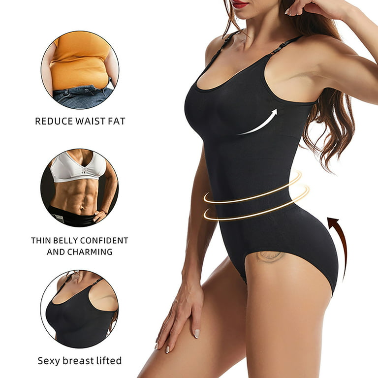 Aueoeo Sexy Bodysuit, Full Body Compression Suit for Women Women's Abdomen  Closing Open Hip Lifting Sling Underwear One-Piece Body Shaping Clothes 