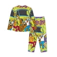 thumbnail image 2 of Lsque Scooby-Doo Pattern Long Sleeve Pajama Set for Women - Soft 2-Piece Sleepwear and Loungewear Set with Pockets, Comfy Nightwear, 2 of 8