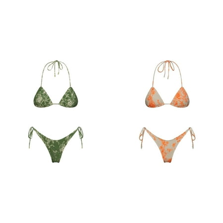 2-Pack Bikini 2025 Swimsuit Women Swimwear Push Up Bikini Set Thong Brazilian Bathing Suit Beach Wear Swim Boys Swimsuits Womens Swim Shirts And Shorts Short Sleeve Swimsuit Women plus Size Swim