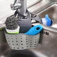 thumbnail image 2 of Home Storage Drain Basket Kitchen Sink Holder Adjustable Soap Sponge Hanging Drain Basket Bag Kitchen Accessories, 2 of 18