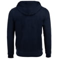 thumbnail image 4 of U.S. POLO ASSN. Sudadera para hombre - Diagonal Fleece Carbon Finish, chaqueta con cremallera, capucha, algodón Azul oscuro XL (X-Large), 4 of 4