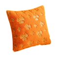 thumbnail image 1 of Funda de cojín decorativa de lentejuelas doradas | Funda de almohada con acento de San Patricio | Poliéster suave 45x45cm | Almohada de sofá cama con ventana francesa | Elástico respetuoso con la, 1 of 5