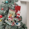 thumbnail image 5 of 2pcs Large Christmas Stocking Christmas Gift Bag Christmas Tree Candy Bag Hanging Decoration C, 5 of 5