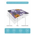thumbnail image 5 of Quilts Twin Size, Halloween Soft Comforter Bedding Set for Bed, Orange Pumpkin Funny Ghost Black Cat Purple Lightweight Quilted Bedspread with Pillow Cover(2 Pieces) for All Season, 68x86 Inch, 5 of 6
