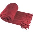 thumbnail image 5 of HOME SOFT THINGS COBIJA TEJIDA REVERSIBLE MANTA LIGERA SÚPER SUAVE Y ACOGEDORA - ROJO CHILE - 127X152.4CM, 5 of 5