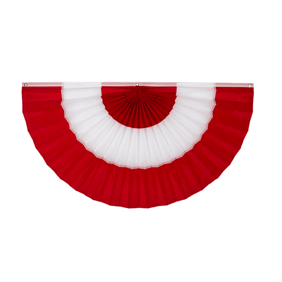 Canada Nylon Flag Bunting - Red/White/Red - 36" x 72"