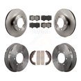 thumbnail image 1 of Transit Auto Front Rear Disc Brake Rotors Semi-Metallic Pads and Drum Kit for Car Toyota Tacoma K8S-103349, 1 of 11