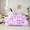 Purple 01, variant on Feelyou Princess Cute Bow Twin Bedding Sets 7pcs, Romantic Pink Rose Bedding Comforter Set