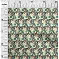 thumbnail image 1 of oneOone Viscose Chiffon Fabric Spiral & Floral Block Print Fabric By The Yard 42 Inch Wide, 1 of 4