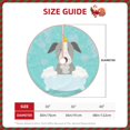 thumbnail image 3 of Daiia Dog In Bathtub Drawing Merry Christmas Tree Skirt , Xmas Large Lace-up Tree Skirt, Santa Snowflakes Rustic Home Decorations New Year Party Farmhouse Decor-30", 3 of 7