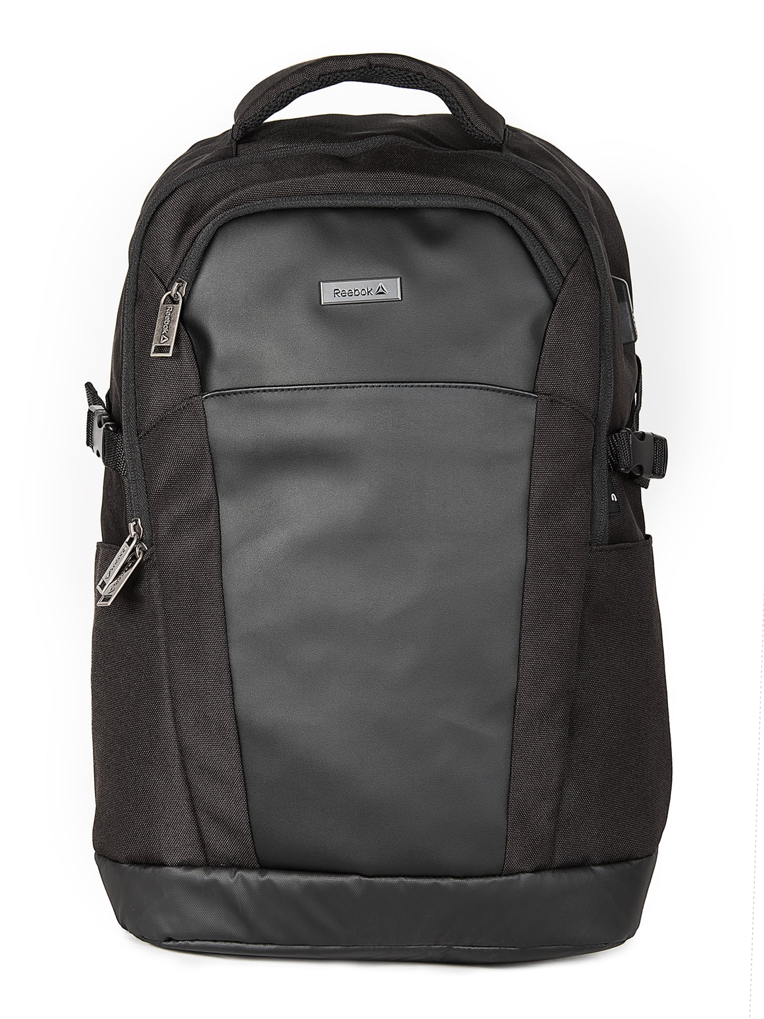 Reebok Unisex Carter Tech USB Laptop 18.5" Backpack, Black
