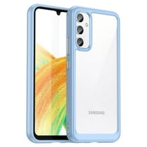 ELEHOLD for Samsung Galaxy A54 5G Clear Case Full Body Protection Transparent Clear Back Non-Yellowing Shockproof Slim Fit Case for Samsung A54 5G, Blue
