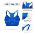 thumbnail image 5 of SHARICCA Womens Sport Bra High Impact Cross Back Workout Yoga Wireless Bra, 5 of 7