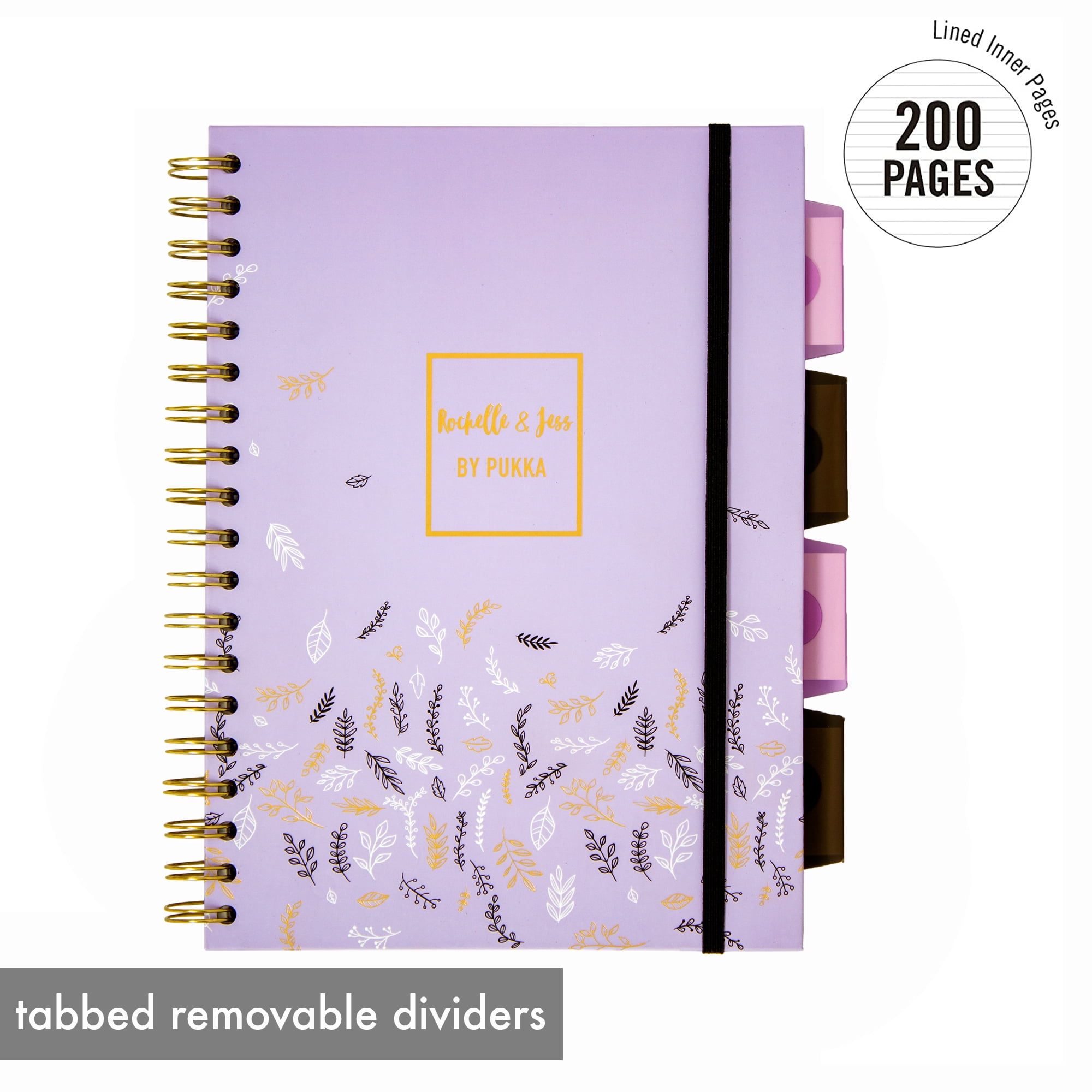 Pukka Pads Rochelle and Jess B5 Project Books - Assorted - Pack 3