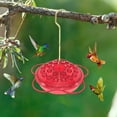 thumbnail image 6 of Hummingbird Feeders for Outdoors Hanging ,Plastic Hummzinger Hummingbird Feeder,Bee-Proof Leak-Proof No Drip,Outside Garden Saucer Feeders,Easy Clean ,Hummingbird Feeder Window,Wild Bird Feeders, 6 of 8