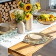 thumbnail image 4 of Gray Green Boho Floral Round 13 Inch Placemats Set of 8, Vintage Abstract Art Ethnic Flowers HeatResistant Non Slip Place Mats for Dining Table, Wipeable Braided Kitchen Table Mats for Housewarming, 4 of 9