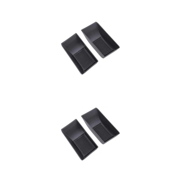 Riwesomey 1 par de caja de almacenamiento para apoyabrazos de puerta de coche, soporte de cubierta izquierda/derecha para automóvil, reemplazo Type1 NO1