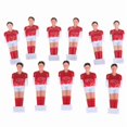 thumbnail image 1 of 11 Pedazos de de Futbolín de de plasticó Duro para Deportista Color Rojo, 1 of 7